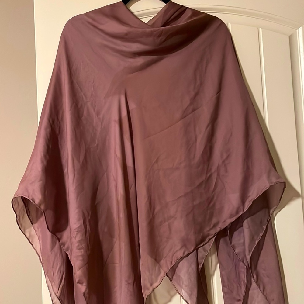 Silky Mauve Women's Wrap Scarf